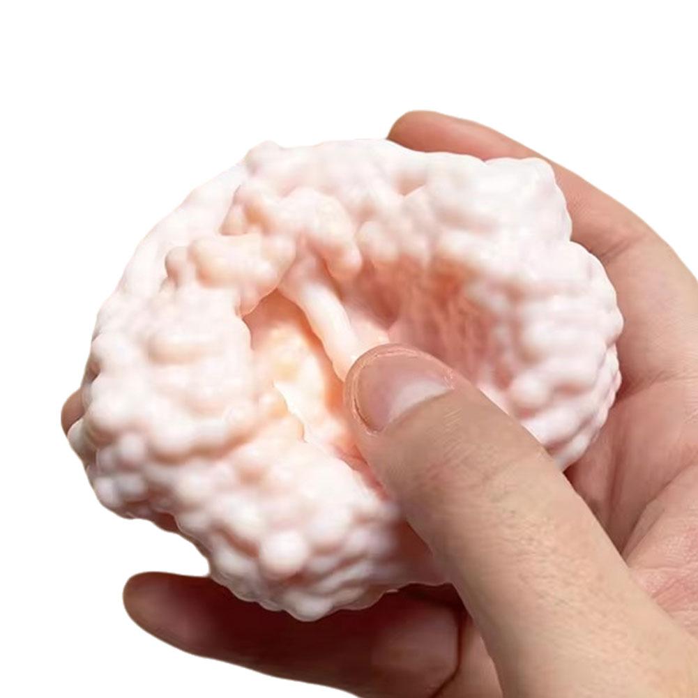 Grape Stressball Colorful Beads Shapeable Vacuum Ball Ball Ball Toys Noisy Sensory Stre Q5E6