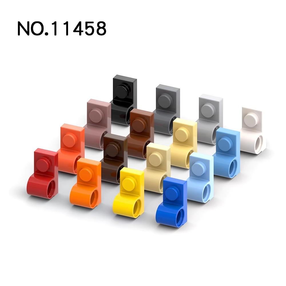 20 шт. Совместимые с MOC Детали Сборки 11458 Пластина, 1x2 с Отверстием под Штифт для Строительных Блоков Детали DIY Образовательный Подарок Игрушка