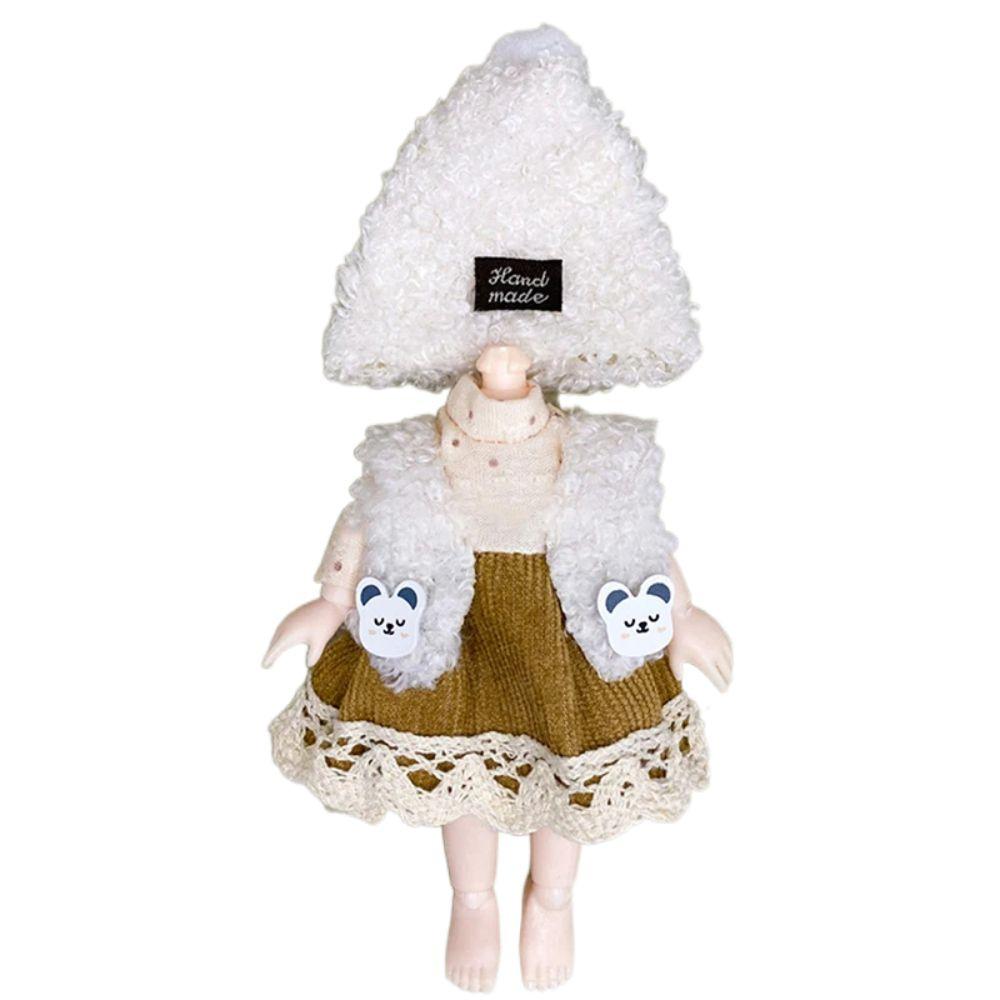 16-17 см Кукла Ob11 Модная Bjd Кукла Зимний Наряд Юбка Милый Набор Одежды Сменный Наряд Модная Одежда DIY Аксессуары для Кукол