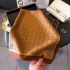 Summer Printed Silk Scarf Simulation Silk 70Cm Square Scarf Fashionable Simple Trend Versatile Scarf Professional Women'S Scarf