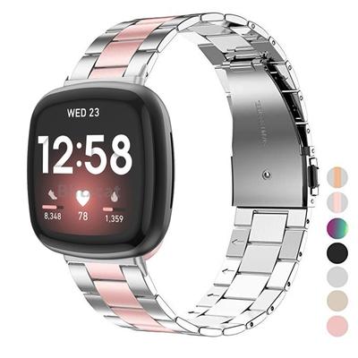 Металлический ремешок для часов Fitbit Versa 4/Sense 2 Ремешок для Fitbit Versa 3 2 Классический браслет Сменные аксессуары для браслета