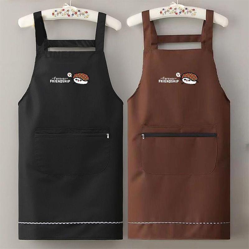 Household Kitchen Apron Household Abrasion Resistant Waterproof Antifouling Barista Apron Restaurant Uniform Coffee House