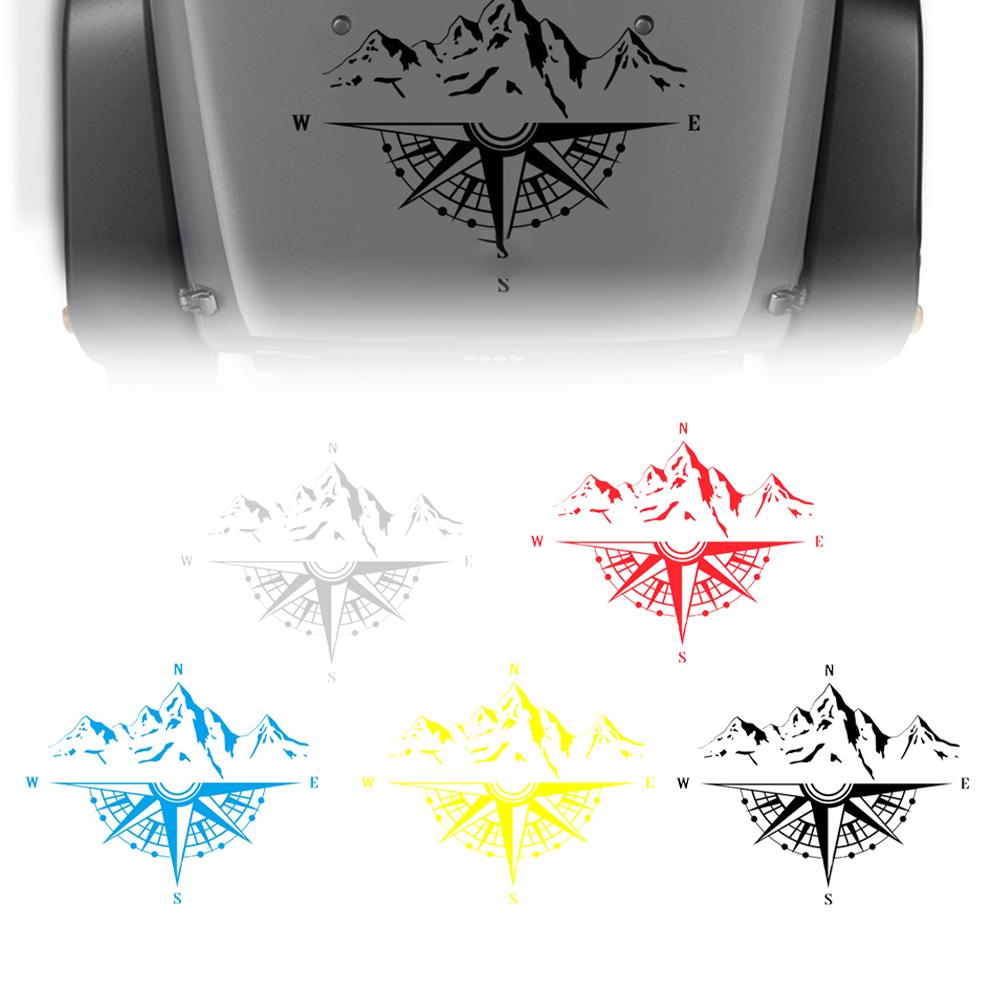 100% новый авто капот, большой приключенческий дом на колесах, наклейка, горный компас, стена