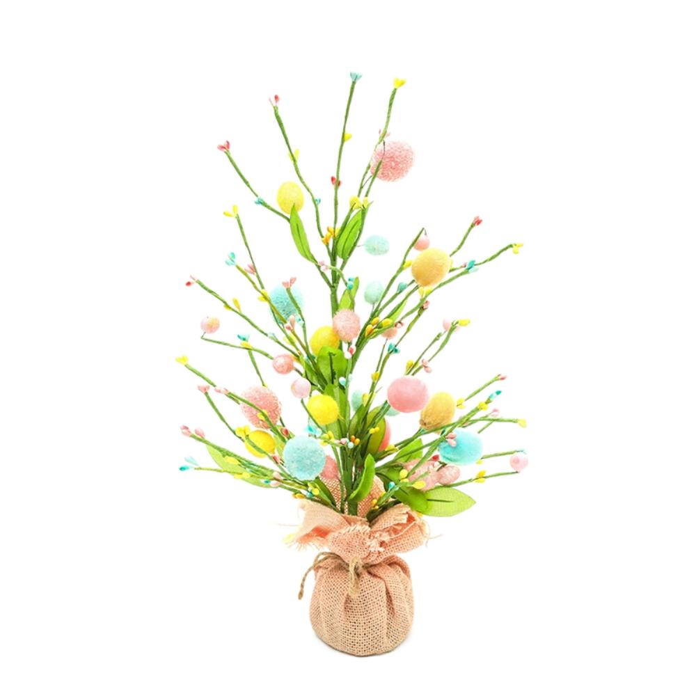 2025 Easter Artificial Egg Flower Branch Simulation Berry  for Vase Easter Party Home Decors