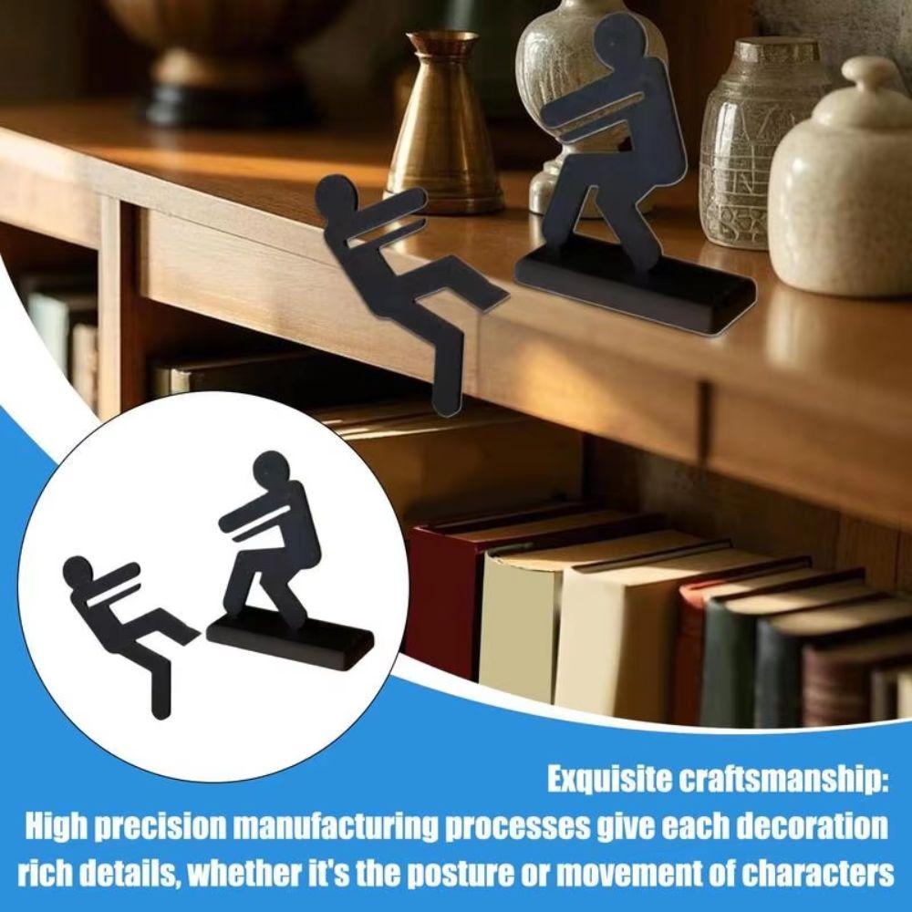 Line of Salvation Standing People Statue Cartoon Modern Sculpture Character  Home Deco