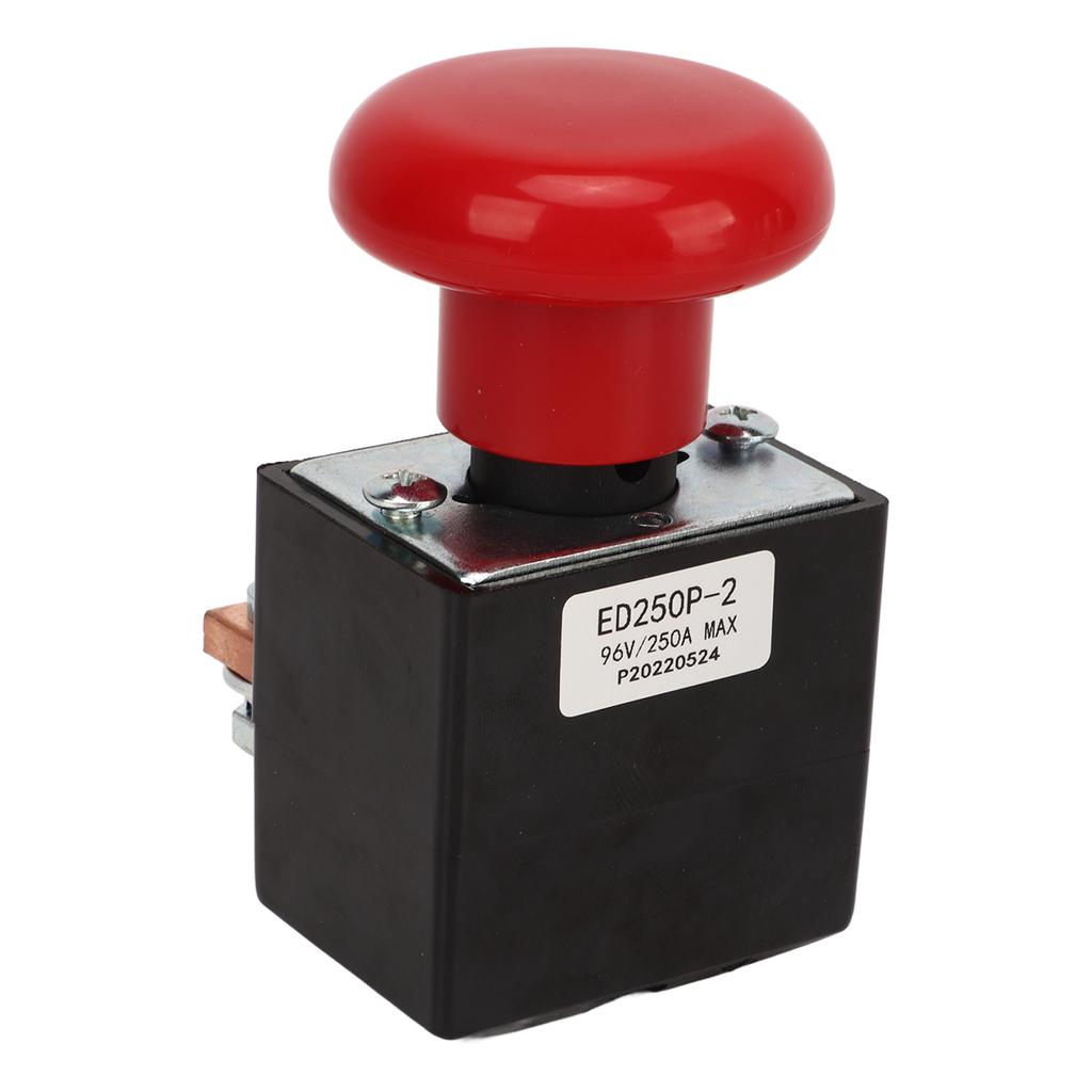 Emergency Stop Switch Metal Alloy Stop Button Replacement for Most Forklifts 96V 250A