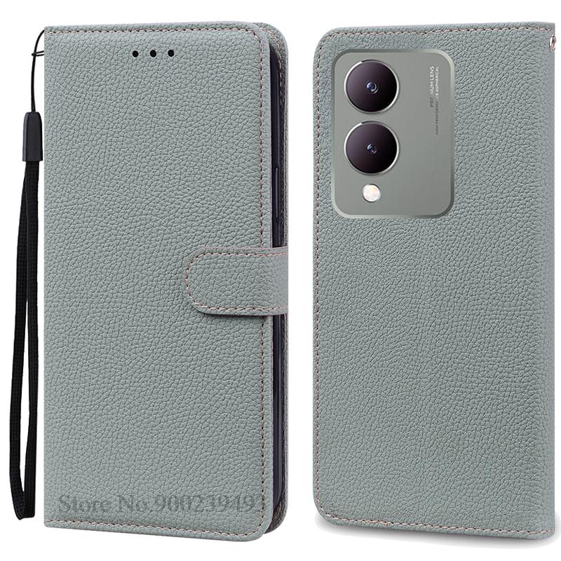 Для Vivo Y17S чехол кожаный кошелек-книжка для Vivo Y17S чехол Чехлы для Vivo Y17S VivoY17S чехол для телефона защитный чехол