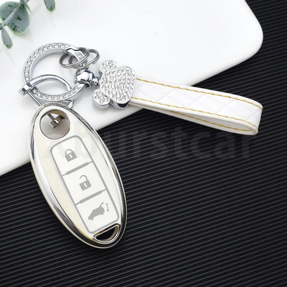 3 Buttons Tpu Fit For Nissan Kicks Altima X-Trail Fuga Navara Leaf Note Sentra Murano Tiida Qashqai J11 J10 Micra Auto Key Fob Cover Case