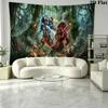 Predator Wall Tapestry Aesthetic Wall Hanging Printed Fabric Blanket Decorative Tapestries for Bedroom Living Room Home Decor