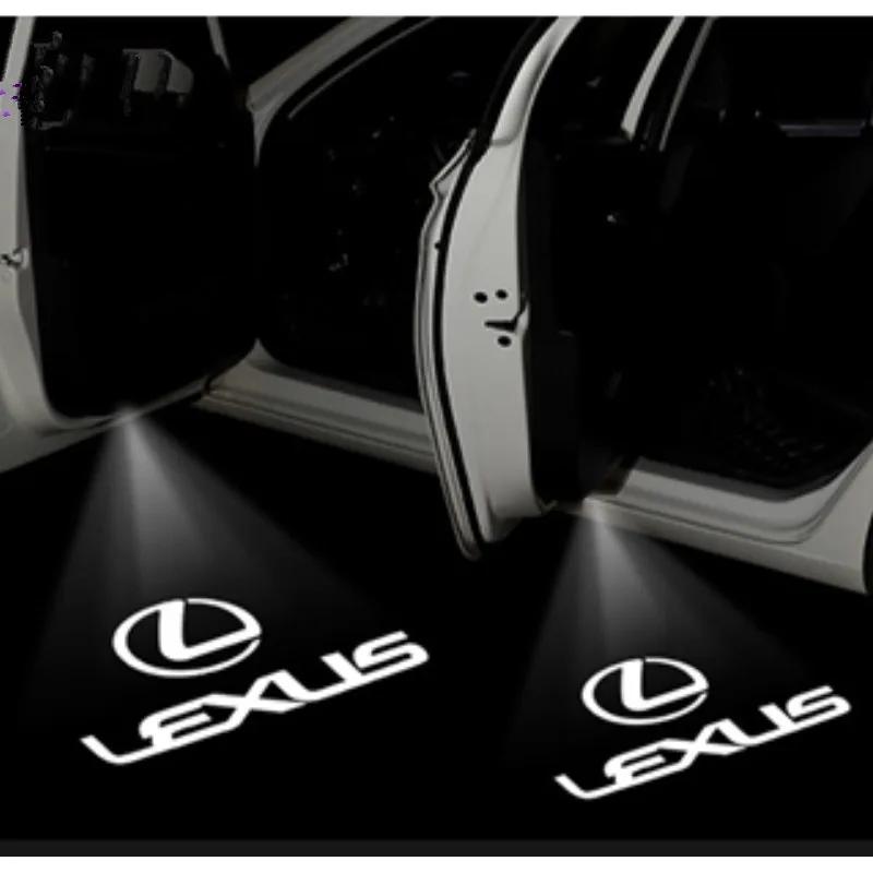 Аксессуары Для LEXUS ES 300H ES300H ES350 RX GX LS LX IS GS RC UX Серии IS Светодиодные Дверные Внутренние Проекционные Световые Логотипы Приветствия