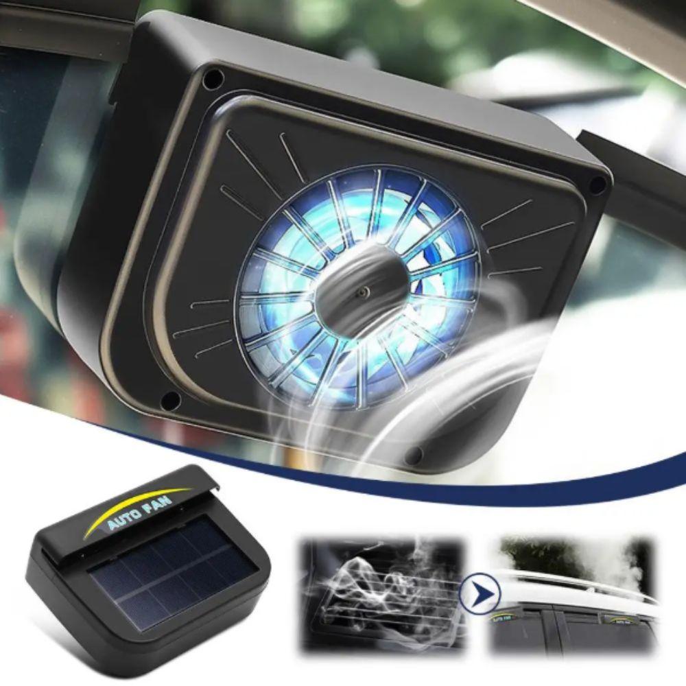 Energy Saving Solar Powered Fan Portable Cooling Radiator Fan Heat Dissipation Window Fan Car Use