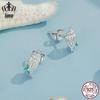 Avle Exquisite S925 Sterling Silver Conch Earrings with Platinum Finish - Versatile Marine Life Jewelry for Women.