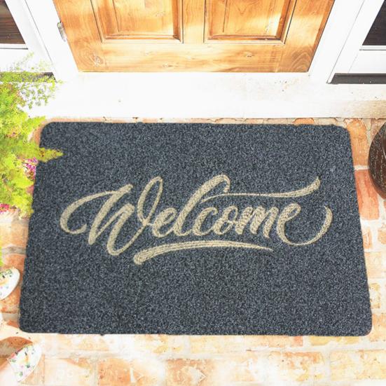 Коврик для входной двери с принтом приветственной надписи, домашний декор, прочный напольный коврик для переднего входа