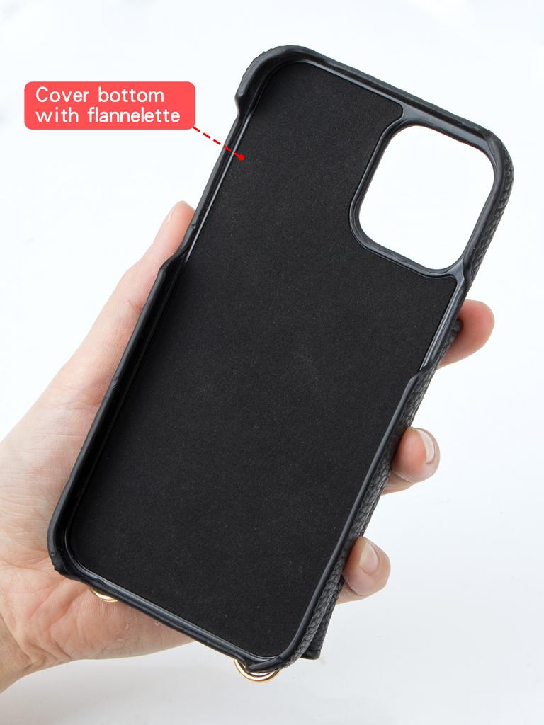 Чехол для телефона Fashion Girl из искусственной кожи для iPhone16 15 14 13 12 11Pro Pro Max Plus7 8 XS XR, устойчивый к падениям, сумка через плечо с зеркалом