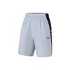 Li Ning Fitness Series Solid Color Reflective Quick-Dry Straight-Leg Sports Shorts Unisex Shorts Coin-Gray AKST607-1