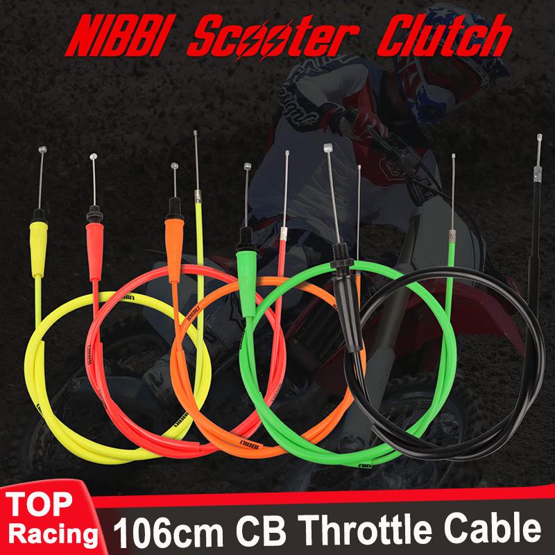 NIBBI Motorcycle Throttle Cable 1064mm Throttle Accelerator Carburetor Choke Cable For Pitbike Yamaha Kawasaki Honda Motocross