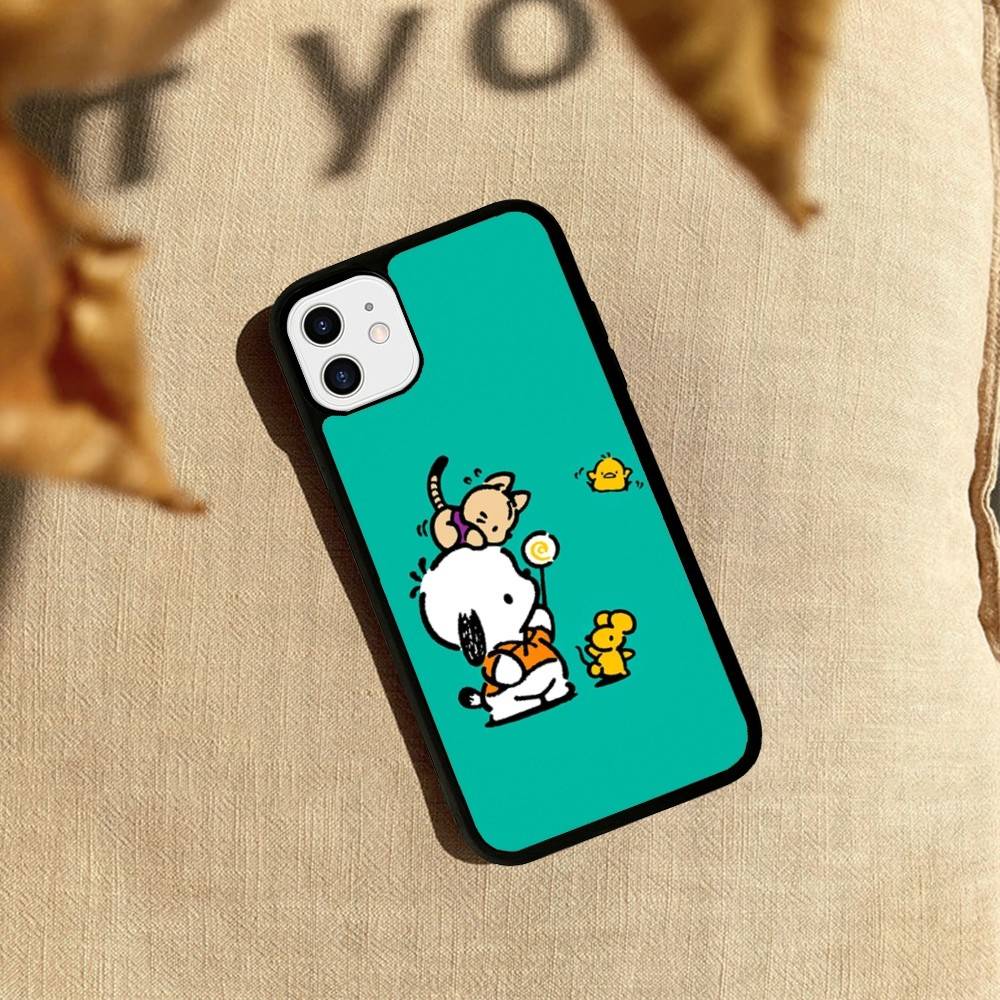Милый чехол для телефона P-Pochacco для iPhone 17 Pro 16 Plus 16 Pro Max 15 14 13 12 11 Задняя крышка из ПК+ТПУ