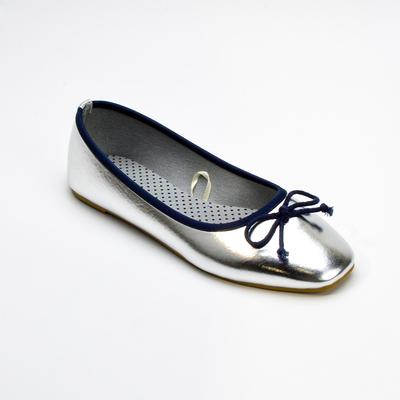 Туфли-балетки женские на мягкой подошве с квадратным носком, весна-осень 2025, новые, с бантом