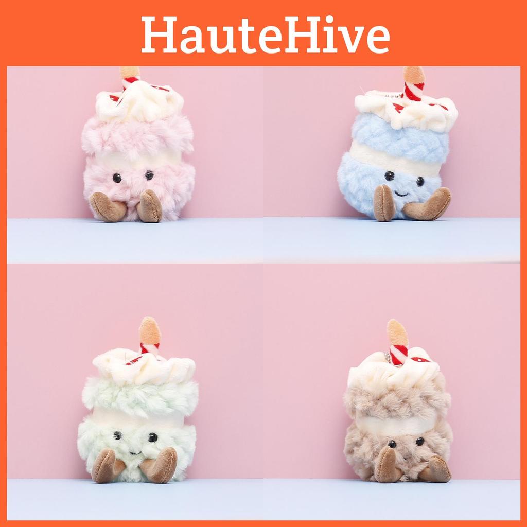 Lovely Cake Birthday Plush Toy In Multiple Color Great Children Gift Birthdays