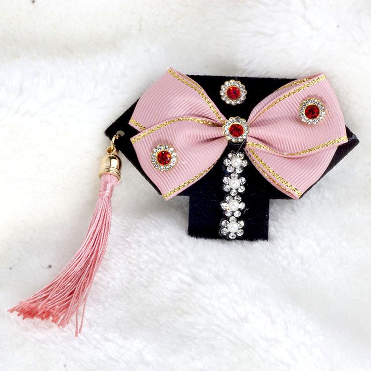 Handmade Plaid Frog Hair Clip for Pets - Suitable for Dogs like Yorkshire, Maltese, Shih Tzu