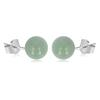[Q7026] - Silver 'Mineralia' Aventurine Earrings - 10 Mm