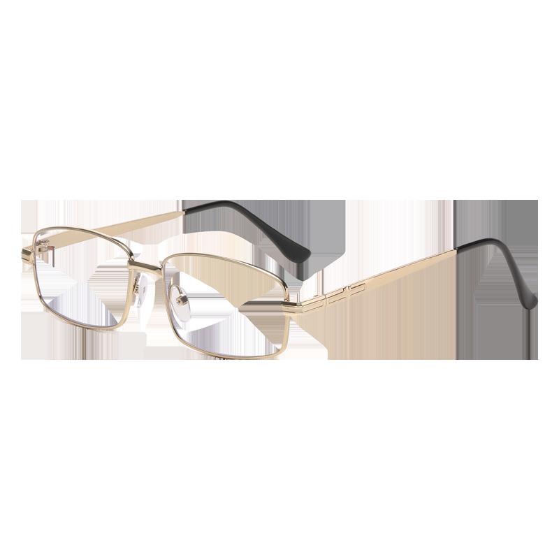 Fashionable Metal-Frame Anti-Blue Light Presbyopia Glasses Unisex High-Definition Ultra-Light Reading Eyewear +1.0 To +4.0