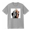 Футболка Lil Durk Плотный Хлопок Свободный Крой Хип-Хоп Стиль винтажный Стираный streetwear Универсальная Слегка Растягивающаяся Мягкая