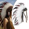 Indian Native Chief Headdress Headband Crafts Artificial Feather Decorative for Stage