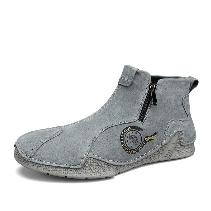 Men's Leather Shoes Casual Sneakers Plus Size 39-46