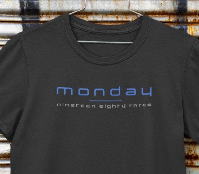 Blue Monday Vintage 80s T-Shirt /Retro New Order Style Indie Rock Tee
