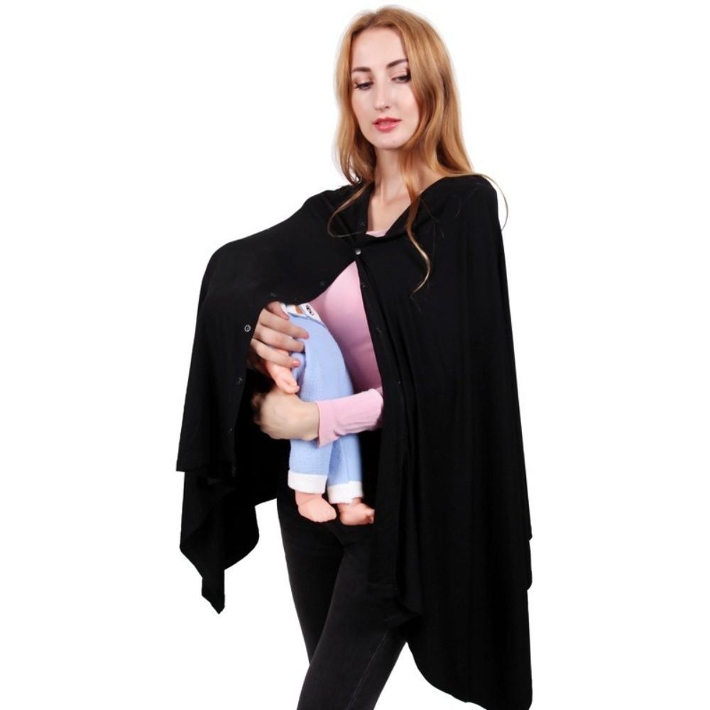 Comfortable Nursing Scarf Button Breastfeeding Blanket Practical Mother's Nursing Towel Baby Wrap