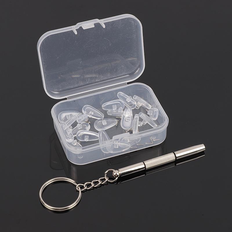 Носоупоры для очков, улучшенные мягкие силиконовые носовые упоры для очков с воздушной камерой, 5 пар вкручивающихся носовых упоров для очков диаметром 15 мм с винтами