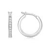 Hip Hop Gold Plated Moissanite Earrings Unisex Bridal Anniversary Gift Channel Setting Cuff Huggies Hoop Earrings