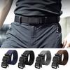 Men Belt Decorative High Strength Thicken Automatic Buckle Solid Color Canvas Fix Pants Training Anti-slip Men Waist Belt Men Clothes Accessory