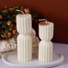 Cylinder Silicone Candle Mold DIY Stripe Candles Dinner Ornament Making Plaster Epoxy Resin Molds Home Decor Handmade Gifts