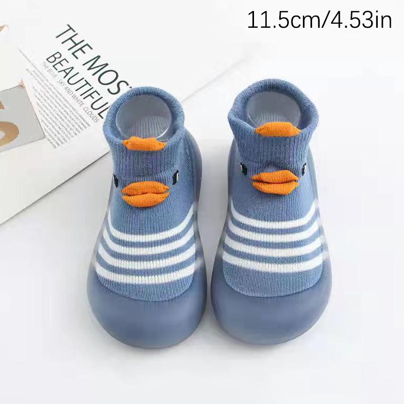 Мягкая детская обувь для малышей, детские туфли, носки-тапочки, детская обувь с рисунком, нескользящая резиновая подошва, детские туфли, мягкие вязаные