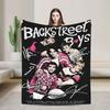 BSB Backstreet Boys Ретро Поп-группа Портрет Подпись Пледы для Путешествий Фланелевое Постельное Белье Покрывала Для Спальни Мягкое Покрывало Подарок