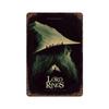 Abstract ring art retro travel poster metal tin sign movie lord of mordor magic suitable for wall kids bedroom home decor