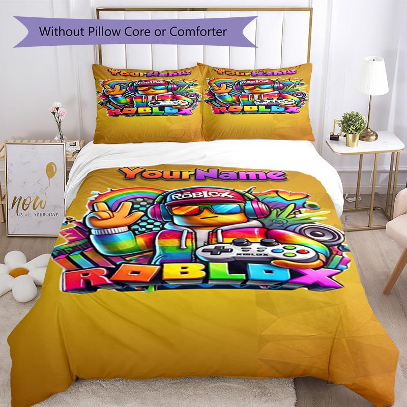 Roblox 301 Customize your name Bedding Set Breathable Duvet Cover with Pillowcases Home Decoration Birthday Gift