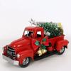 Metal Snowflake Red Farm Truck Christmas Centerpiece Holidays Home Furnishing Decoration Christmas Truck