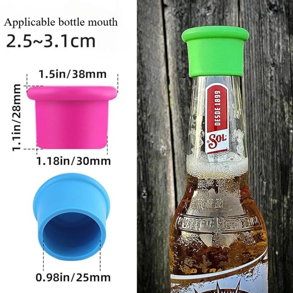 Силиконовая пробка для вина, Замена пробки, Уплотнитель для винной бутылки, Многоразовая крышка для пивной бутылки, Сохранитель вина, Подарок для вина - Легко чистить