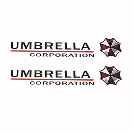 1 пара автомобильных зеркал заднего вида Umbrella Corporation, светоотражающие наклейки, украшение