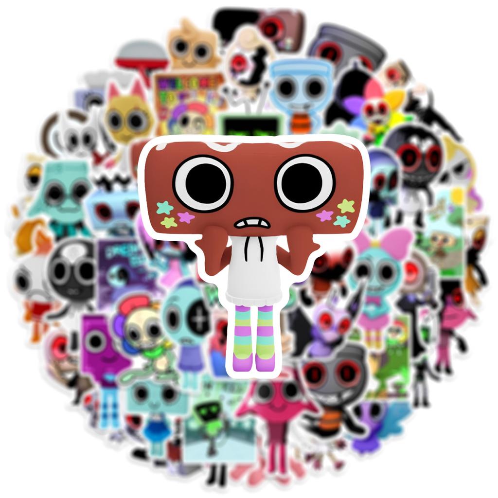 Stickers In The World Of Dandy (Dandy) Roblox Dandy's World Sticker Pack Stickers Set 52 Pcs