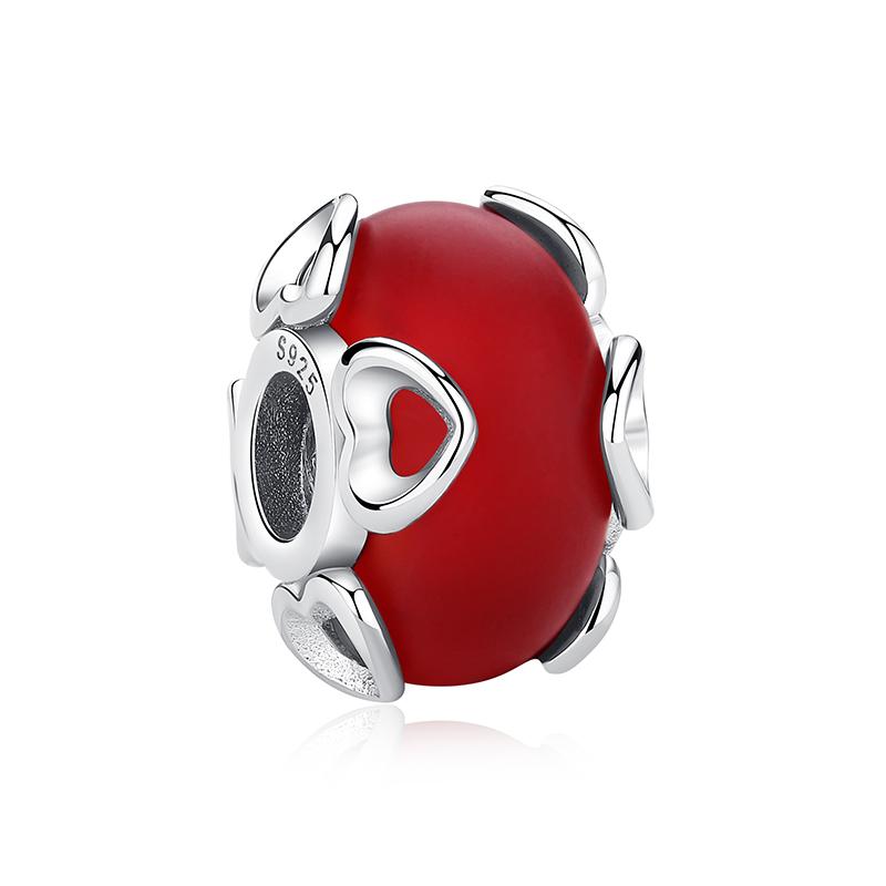 Оригинальные шармы из стерлингового серебра 925 пробы, медные шармы, подвески в виде сердечек любви, бусины, подходят для браслетов, ожерелий, женские, с цирконом, подарок на День святого Валентина