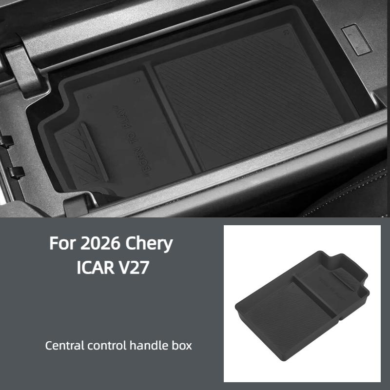 For 2026 Chery ICAR V27 Armrest Box Storage Box Car Armrest Box Storage Box Interior Accessories
