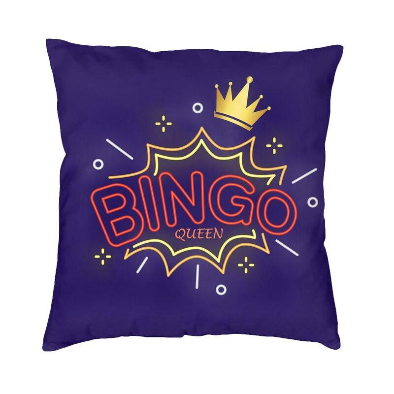 Nordic Style Bingo Queen Bingo Player Paper Game Cushion Covers xcm Velvet Pillow Case Car Square Pillowcase Home Decorative