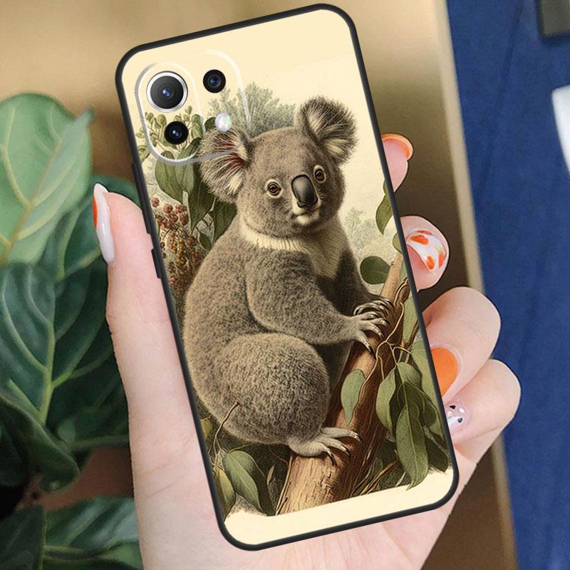 Чехол с коалой для Xiaomi 15 14 Ultra 13T 14T 15T Pro 17 Pro Max POCO X7 Pro X5 X6 F5 F6 F7 F8 Чехол