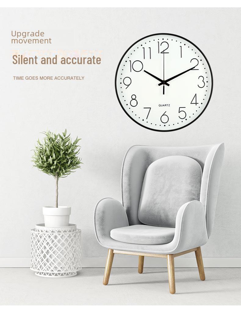 10-дюймовые 3D настенные часы в скандинавском стиле для спальни или гостиной