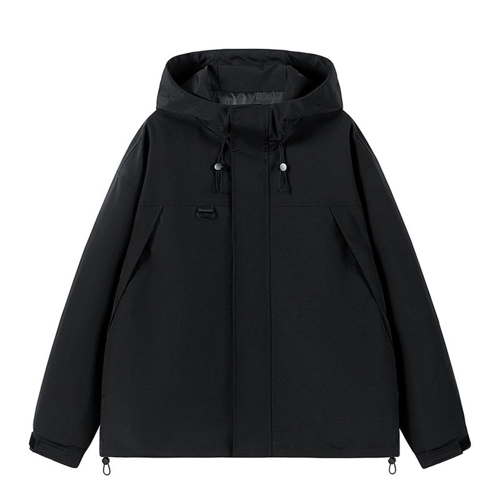 Мужские ветрозащитные и непромокаемые уличные комбинезоны, свободные повседневные куртки с капюшоном, модные