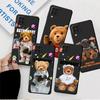 Мягкий чехол из ТПУ с рисунком астронавта и медведя для Samsung Galaxy A72 A51 4G A11 A22 A13 A21s A12 A71 A32 A52 5G A42, чехлы в виде ракушки